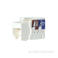 Dados RJ45 8p8c de alta qualidade UTP Cat5e Keystone Jack